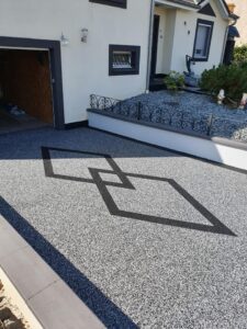 Motif sol en résine