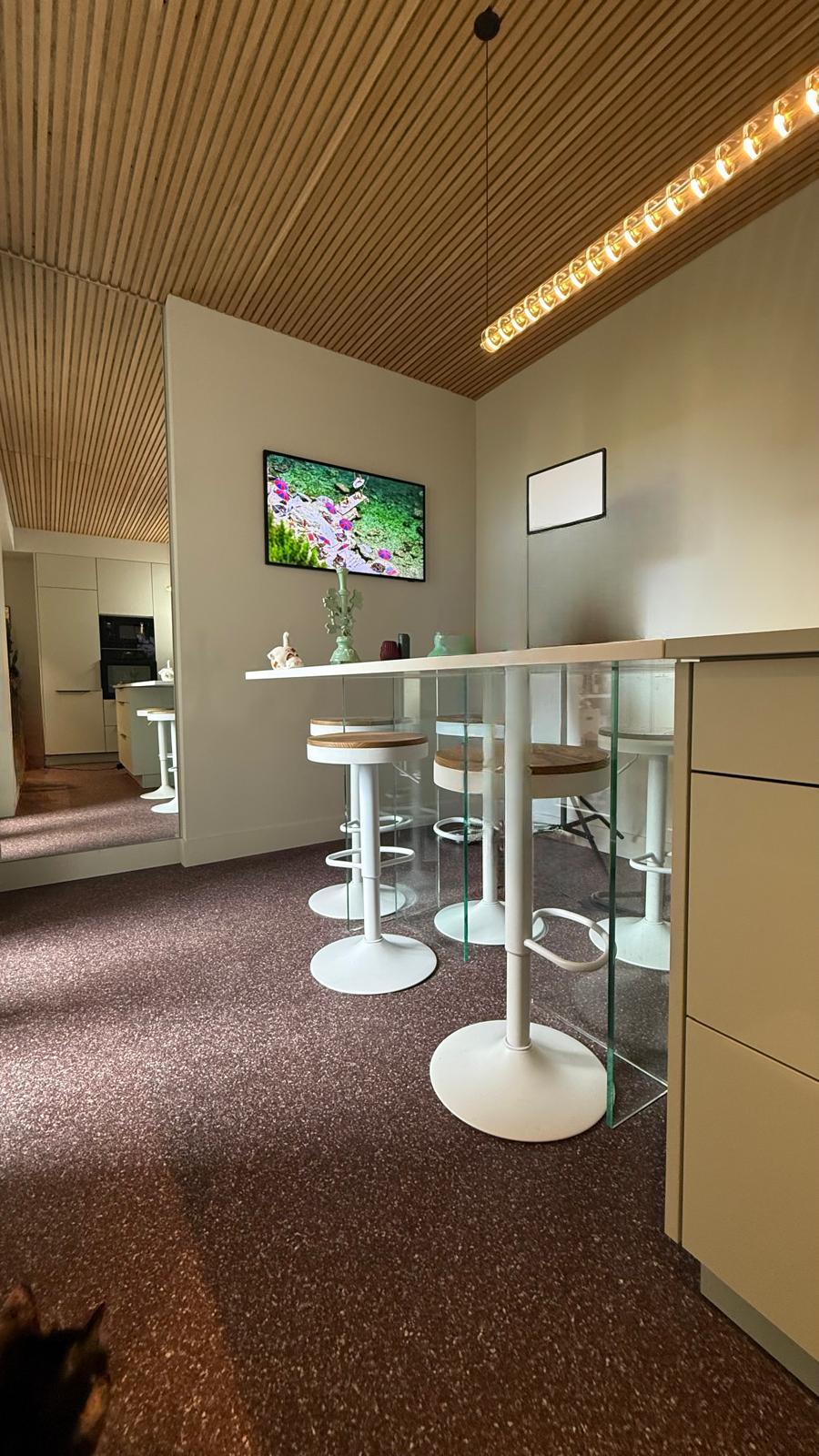 Sol cuisine en moquette de pierre Resilium