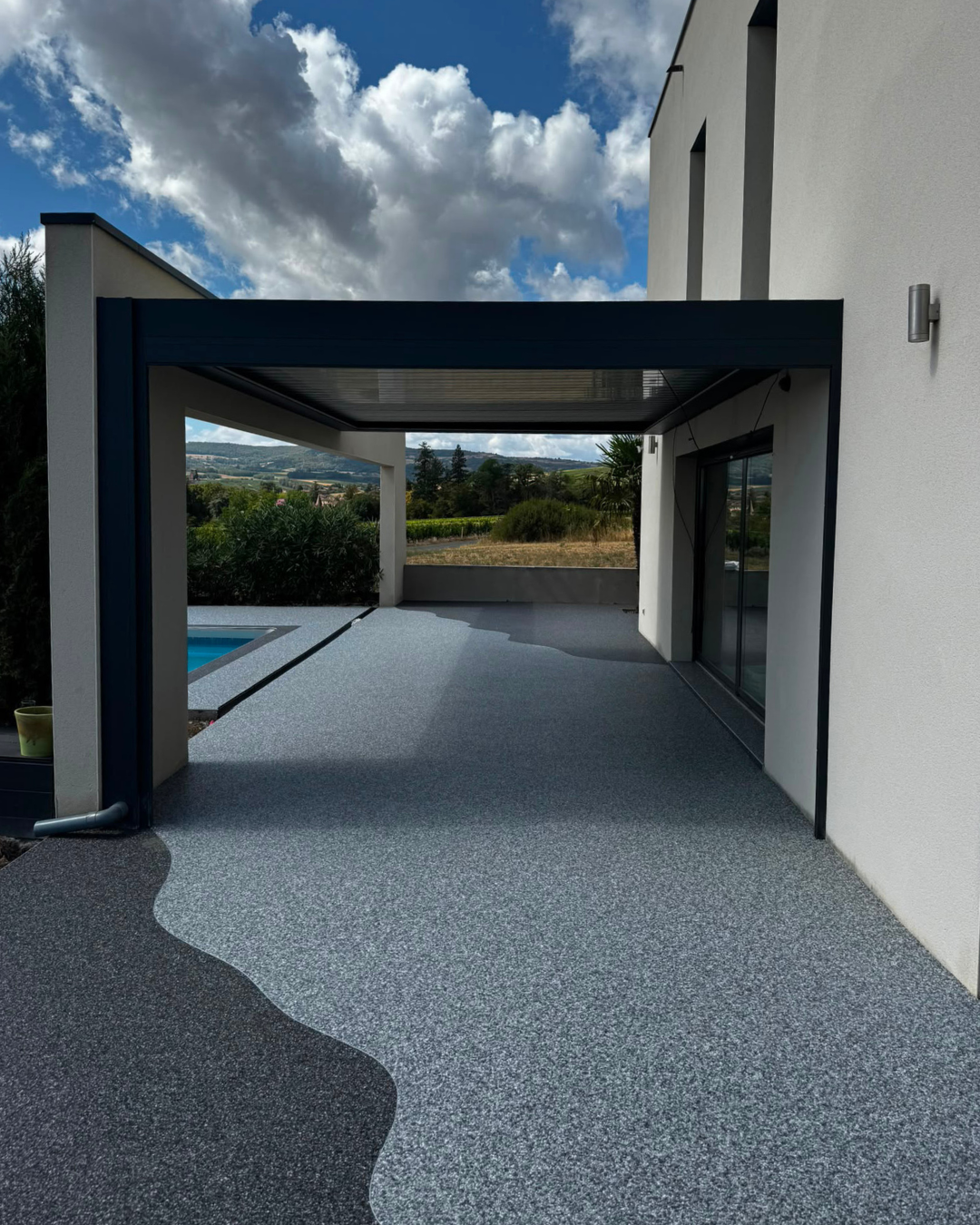 terrasse en moquette de pierre Resilium